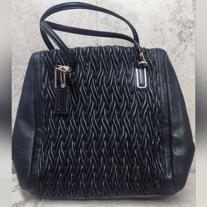 Coach Madison Gathered Twist Leather Satchel. This limited edition 2013 Vintage.